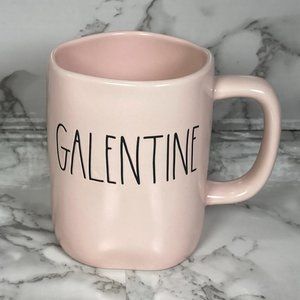 RAE DUNN By Magenta Artisan Collection Pink Galentine Coffee Mug Cup NEW